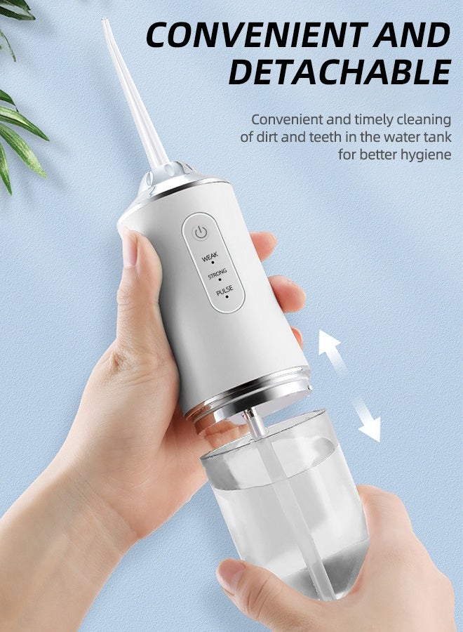 Portable Cordless Water Flosser for Teeth  3 Modes (Weak, Hard, Pulse) - Rechargeable Oral Irrigator for Travel, Braces & Gums Care - Image 3